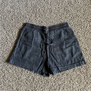 Universal Thread Linen Rayon Blend High Waisted Shorts Drawstring Waist Size M